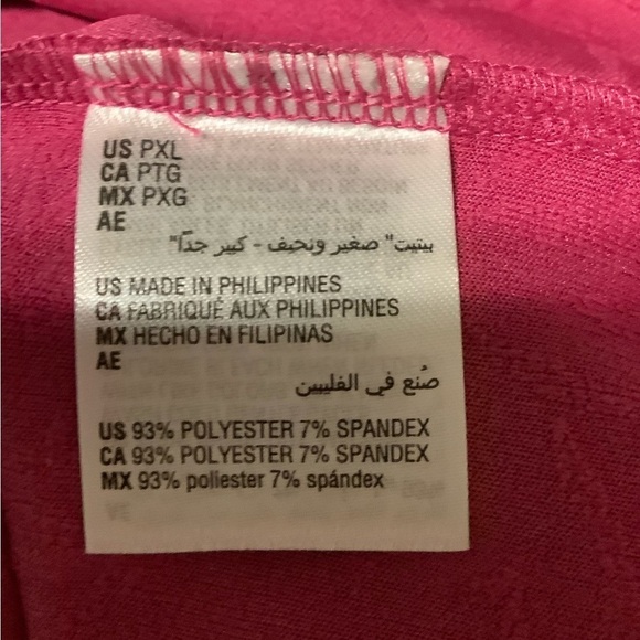 Jm Collection Womens Pink Textured Glitter Floral XL petite - Picture 4 of 8